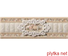 Керамическая плитка CNF GISELLE MARFIL фриз, 80х225 бежевый 80x225x8 структурированная